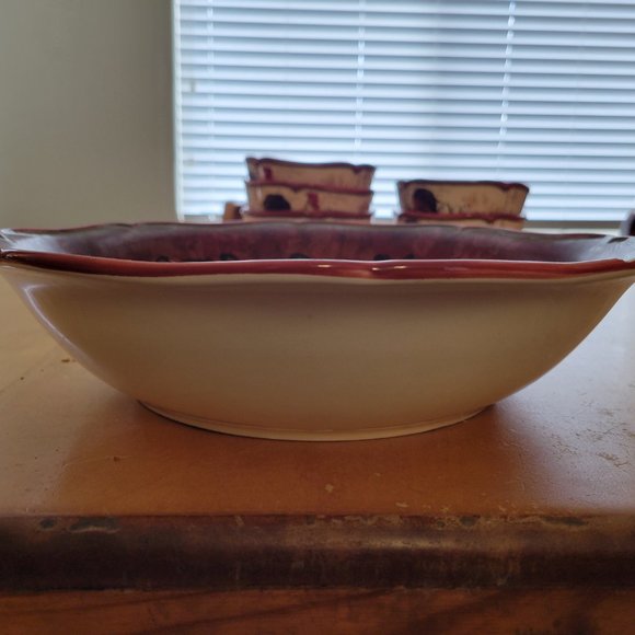 Discontinued Tuscan Rooster Serving Bowl (set of 2) - Picture 2 of 4